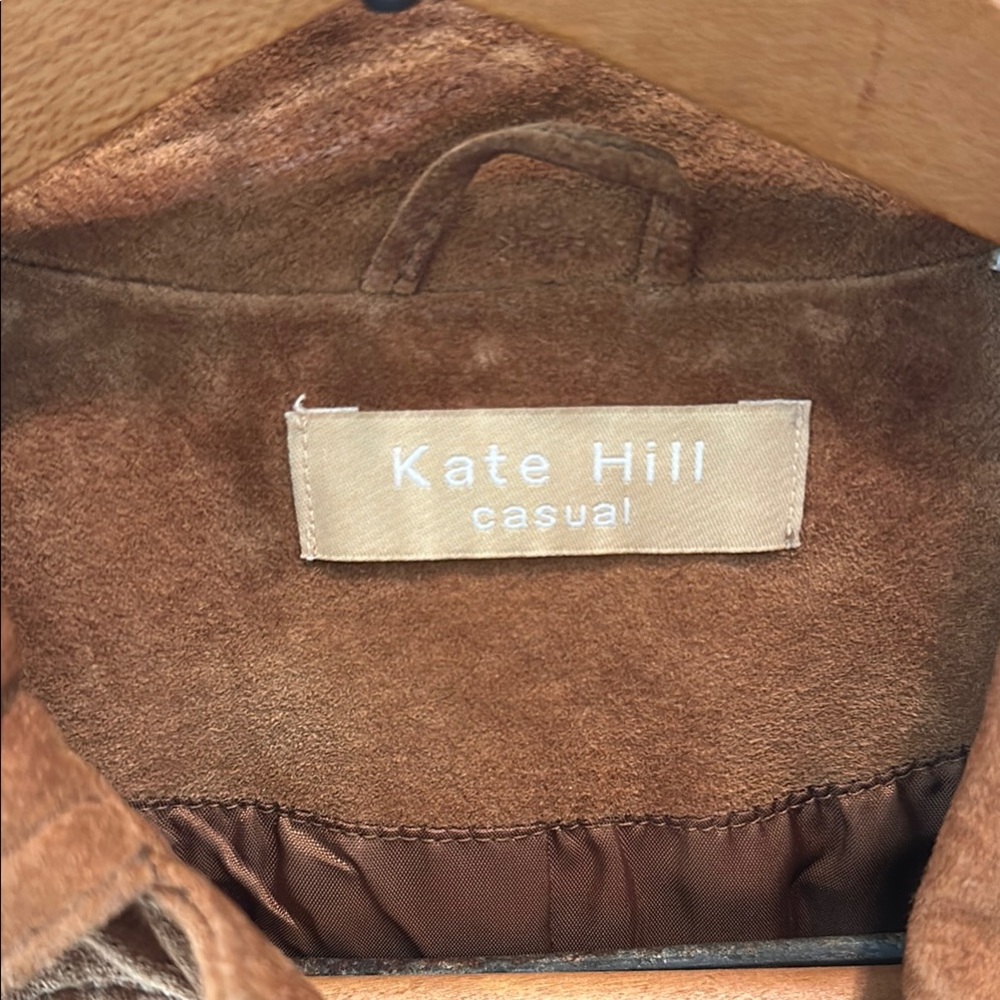 Brown Suede Women's Jacket - Picture 2 of 2